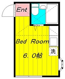 パート8 ワンルームの間取図画像