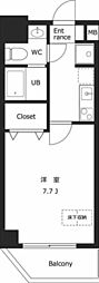 S-FORT戸田公園 1Kの間取図画像