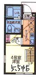 ハレコナ町田 1Kの間取図画像