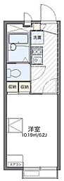 レオパレス寺台ロフト 2階1Kの間取り