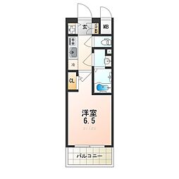 JR東西線 御幣島駅 徒歩2分の賃貸マンション 11階1Kの間取り