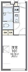 レオパレスレイフローラ 1Kの間取図画像
