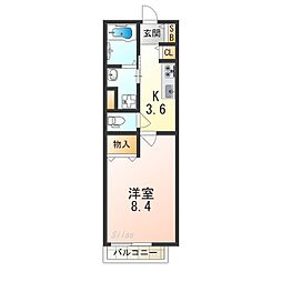 阪急京都本線 上新庄駅 徒歩7分の賃貸アパート 1階1Kの間取り