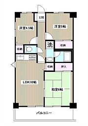 エスポワール西台 3LDKの間取図画像