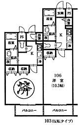 ｅｎｄｌｏｓｌｉｅｂｅｎ 1階1Kの間取り