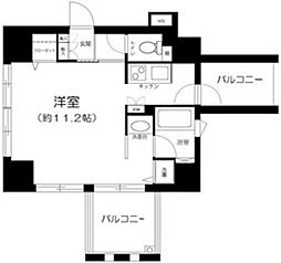 アクシア池袋 ワンルームの間取図画像