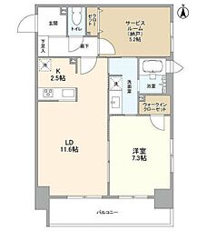 アリュージュ両国 11階1SLDKの間取り