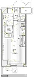 レガリス愛宕御成門 1Kの間取図画像