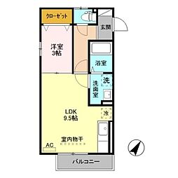 間取図画像 1LDK