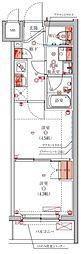 ハーモニーレジデンス池袋ウエスト 2Kの間取図画像