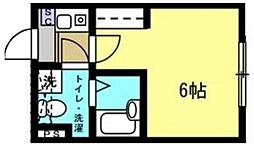 Sincrease中村橋 2階1Kの間取り