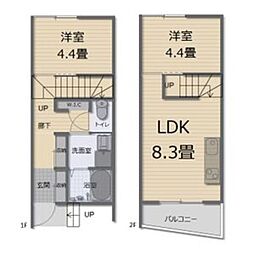 間取図画像 2LDK