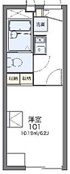 レオパレストゥインクル 1Kの間取図画像