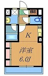 ミ・ピアーチェ 1Kの間取図画像