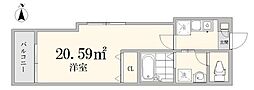フェリーチェ荻窪C 1Kの間取図画像