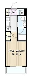 Risingplace登戸 1Kの間取図画像
