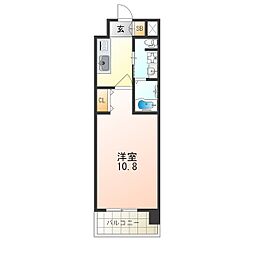 Osaka Metro御堂筋線 東三国駅 徒歩1分の賃貸マンション 10階1Kの間取り