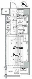 MAKES浅草イースト 1Kの間取図画像