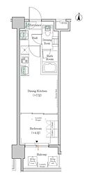 ONEROOFRESIDENCE錦糸町 1DKの間取図画像