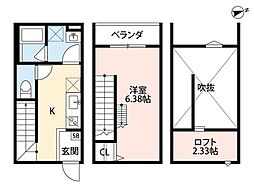 Osaka Metro中央線 緑橋駅 徒歩11分の賃貸アパート 1階1Kの間取り