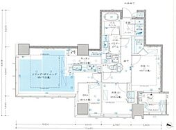大崎ウエストシティタワーズW棟 2LDKの間取図画像