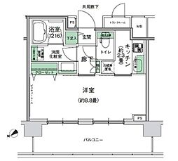 スタイリオ梶が谷 1Kの間取図画像