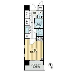 ダイナフォート日本橋 1Kの間取図画像
