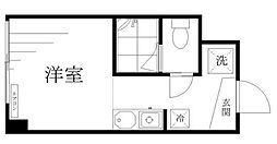 JR山手線 田町駅 徒歩12分の賃貸マンション 11階ワンルームの間取り
