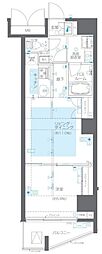 ZOOM目黒かむろ坂 1LDKの間取図画像