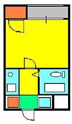 アスペンヒルズ 1Kの間取図画像