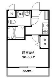 JCStreet鶴瀬 1Kの間取図画像