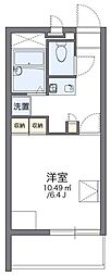 レオパレスJOY 1Kの間取図画像