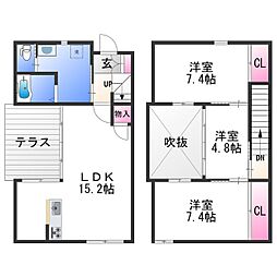 COUCOU松島 1階3LDKの間取り
