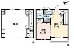 ａｍａｐｏｌａ II 1階1LDKの間取り