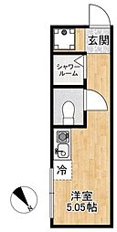 CORDEA町屋 ワンルームの間取図画像