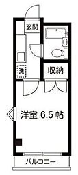 KNビル 1Kの間取図画像