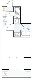 flap所沢 1LDKの間取図画像