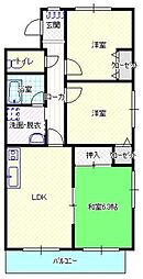 大原ローズ 5階3LDKの間取り