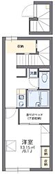レオパレスルビラージュ 1Kの間取図画像