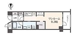 グランドメゾン府中若松町 ワンルームの間取図画像