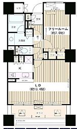 エンブレムコート明石町 4階1Kの間取り