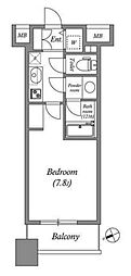 エミリブ練馬 1Kの間取図画像