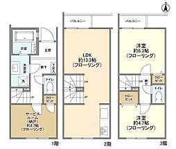 KoletTerrace西大宮 1階2SLDKの間取り