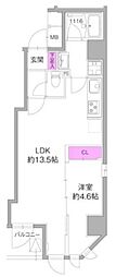 AZEST浅草 1LDKの間取図画像