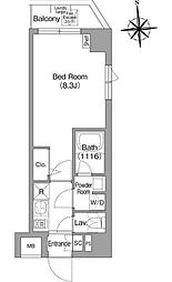 コンフォリア・リヴ西池袋 1Kの間取図画像