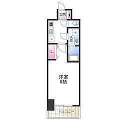 S-RESIDENCE堺市駅前 12階1Kの間取り