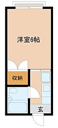 ハイツ守屋 1Kの間取図画像