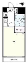メゾンミール川崎大師 1Kの間取図画像