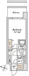 板橋本町ステーションレジデンス 1Kの間取図画像