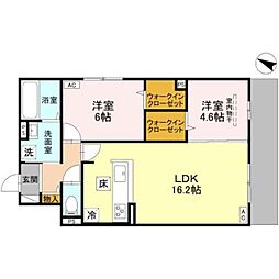 阪急神戸本線 王子公園駅 徒歩7分の賃貸アパート 1階2LDKの間取り
